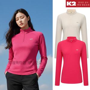 K2 여성 봄 져지로멜리 일상 산행 겸용 긴팔 집업 티셔츠 KWP25210YD