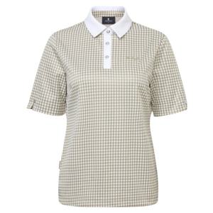 [와이드앵글]CO 깅엄 체크 5부 폴로 티셔츠 WWP26271E2