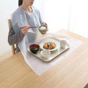 [데코] 일회용 환자용 턱받이 방수 앞치마 노인 식사용 30매입