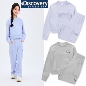 디스커버리키즈 DKAZ14061 여아 로고 맨투맨-팬츠 2SET