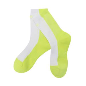 [마스터바니] 여성 비비드 컬러 배색 논슬립 장목 양말 421F1SC104_YL