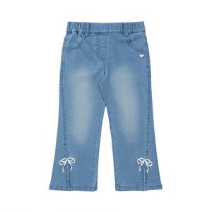 [프렌치캣(백)]데님 리본자수 PT (Q52DBP070)