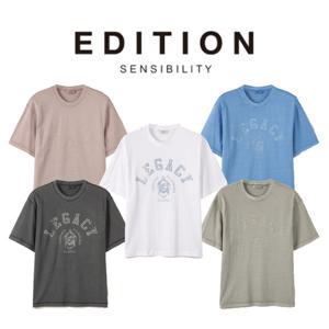 [에디션앤드지]26 SS 남자반팔티 다잉 그래픽 반팔 티셔츠 5종 1택 NEG2TR1933 DR4488