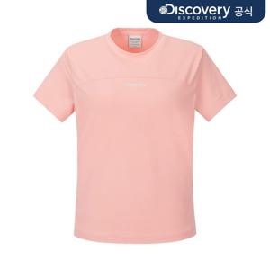 [디스커버리] 여성 프레시벤트 절개라인 반팔티셔츠 (L/CORAL) DWRS96063-COL