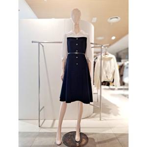 [숲]뷔스티에 벨티드 칠부 플레어 원피스 SC3OPM3