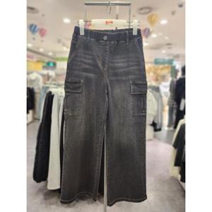 소이주니어 세이브존01 와이드카고블랙진 25f1258