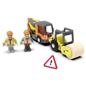 [데코] 미카포트 교통놀이 수동 레미콘과 로더 MF90065 자동차장난감