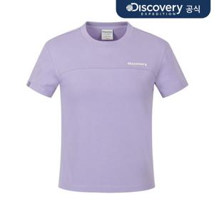 [디스커버리] 여성 슬림 크롭 반팔티셔츠 (L.VIOLET) DWRS92063-LVL