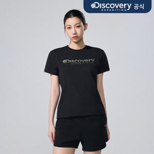 [디스커버리] 여성 모레인 빅로고 반팔티셔츠 (BLACK) DWRS62063-BKS