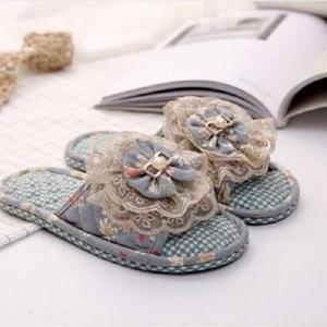 플라워실내화 쓰리몰 플라워 이중쿠션 실내화 층간소음방지 거실화