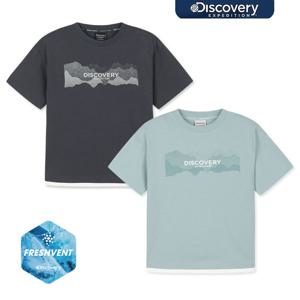 디스커버리키즈 DKRS79063 키즈 프레시벤트 레이어드 반팔티셔츠