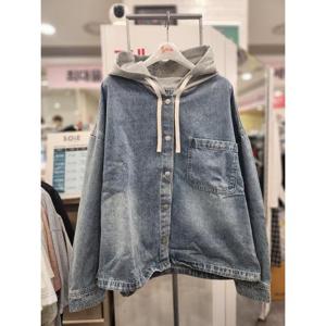 소이주니어 세이브존01 26s1152 루즈핏 블루데님 후드점퍼