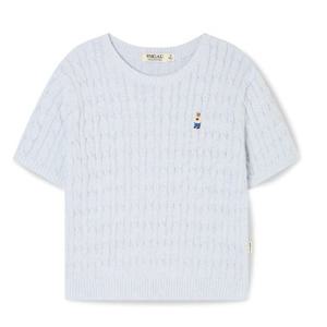 [후아유] Steve Melange Short Sleeve Sweater   WHKAG2412F WHKAG2412F
