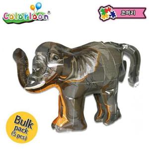 [반려] 컬러룬 3D퍼즐 스티커 풍선 코끼리 5인