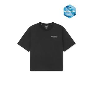 디스커버리키즈반팔티 AQS DKTR76053-BKS 키즈 프레시벤트 경량 우븐 소매 포켓 트레이닝 반팔티셔츠