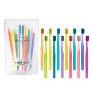 [루치펠로] 코랄리프 양면미세모 칫솔 12개입