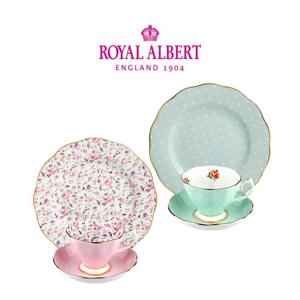 [로얄알버트]뉴황실장미 티세트 6P(커피2인조+접시2P)컨,폴