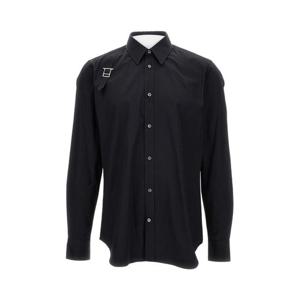알렉산더 맥퀸 T바 하네스 셔츠 828259QNAAX1000 Black