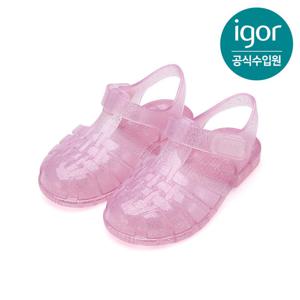 [이고르]클라시카 크리스탈 글리터 핑크 여아젤리슈즈 키즈샌들 by 트래드후스