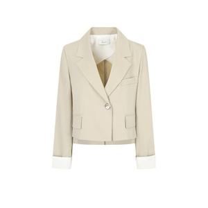 [제이제이 지고트]배색 슬리브 크롭 재킷(GP4A0JKR31)