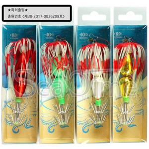 야광문어채비 씨타임 케이피싱 스커트볼 문어 쭈꾸미 갑오징어 에기