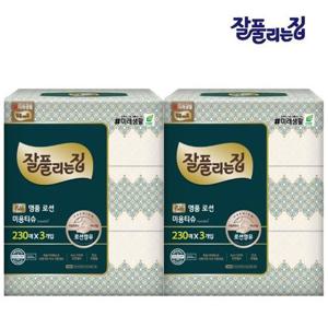 [땡큐온]잘풀리는집 명품 로션티슈  230매 3입 x2개 수분감촉