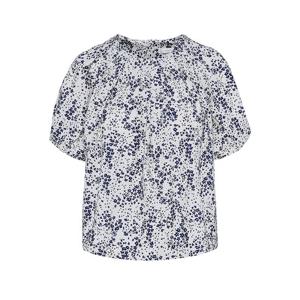 [페이지플린]잔꽃 퍼프 앞 스트링 블라우스 (F4BBL050A)