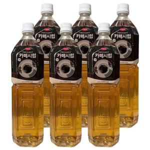 푸드웰카페시럽 푸드웰 카페시럽 1.5L 6개