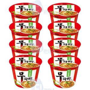 속시원한 농심 무파마탕면 큰사발 해장 컵라면 큰컵 112g 8개