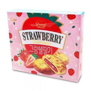 쿠키 청우 그랑쉘 딸기 딸기맛 탕비실과자 195g