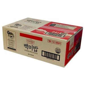 캠핑식품 시아스 우리집밥 백미밥 24개입 즉석밥 대용량 210g