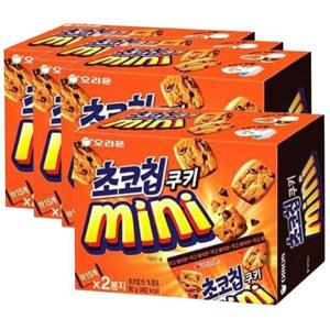 직장인간식 오리온 초코칩 쿠키 미니 초콜릿 과자 간식 90g 4개