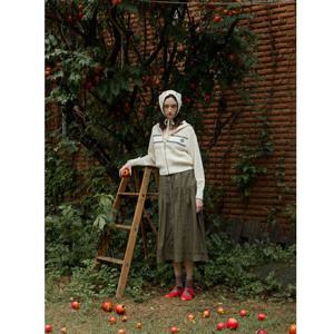 [듀엘]플라워 집업 스커트 D254MSD039