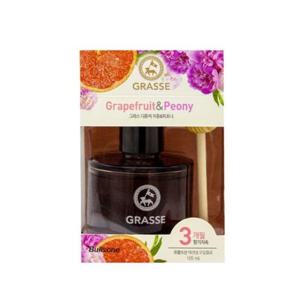 냄새제거 BTM 불스원 그라스 디퓨저 자몽 앤 피오니 105ml