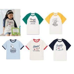 [탑텐키즈]공용) 피너츠 COOL Air 코튼 티셔츠 (MKG2TS3803)