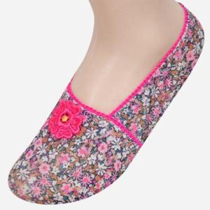 꽃나염 망사 여성 덧신 5족세트 SW2407-0002