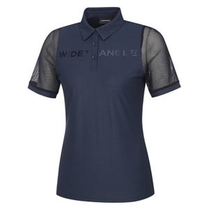 [와이드앵글] 여성 WWM24276CO 메쉬 슬리브 폴로 티셔츠 WWM24276