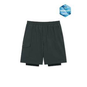 M 디스커버리레깅스 BQK DKSB54053-DGS 키즈 프레시벤트 에센셜 반바지 레이어드 숏레깅스