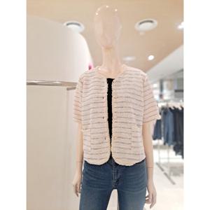 [숲]반팔 크롭 라운드 트위드자켓 SB6JKCZ1