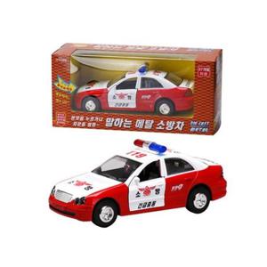 말하는 메탈 소방차 미니 자동차 장난감 모형작은