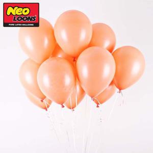 네오텍스 30cm 파스텔 피치 라운드 풍선 100개입