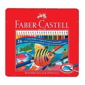 [문구] 수채색연필 24색 틴케이스 115930_빨강케이스