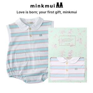 [밍크뮤]MN 멀티스트라이프바디수트 3631460401 36314-604-01 출산백일돌선물