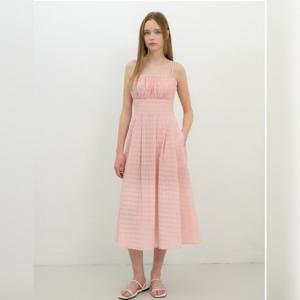 썸머 슬리브리스 셔링 원피스 OH5MO6040