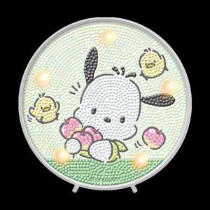 산리오 DIY 보석십자수 오로라 무드등 포차코 애플