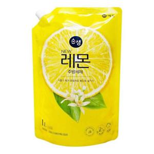 주방용품 애경 순샘 뉴 레몬 주방세제 리필 설거지 1L
