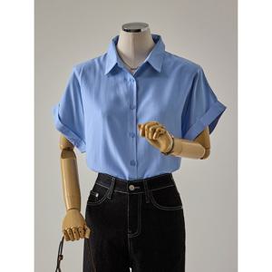 [커스텀에이블]소프트 롤업 반팔 셔츠_T2604BL055B