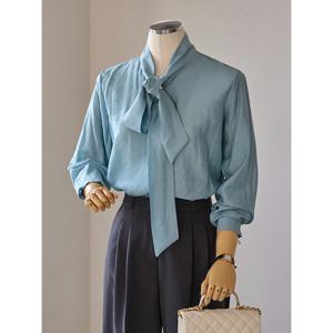 [커스텀에이블]타이넥 블라우스_T2604BL047A