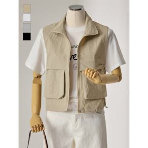 [커스텀에이블]아노락 포켓 집업 조끼_T2604VT002A