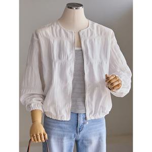 [커스텀에이블]라이트 크롭 집업 점퍼_T2604JP011B